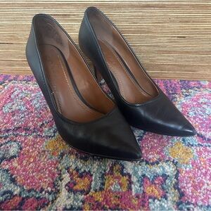 Coach Black Leather Heels